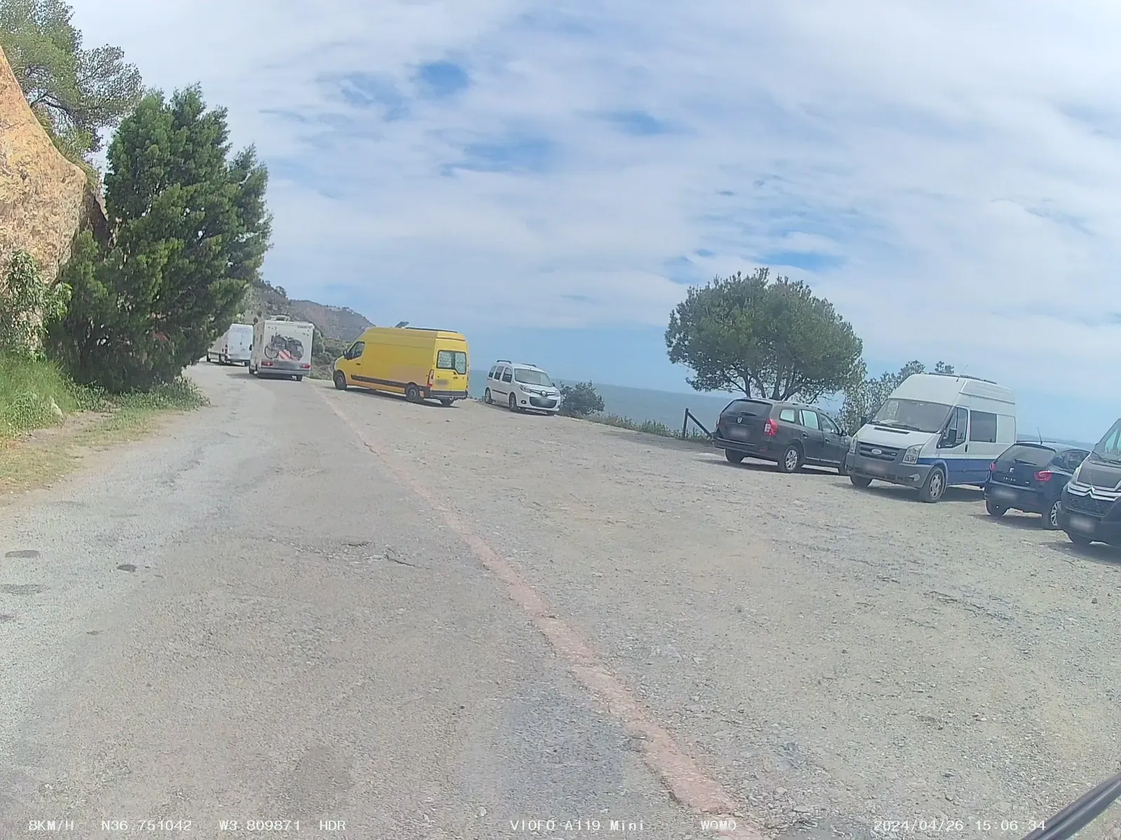 Parking gratuito de autocaravanas y furgonetas en Nerja en Nerja (Málaga)