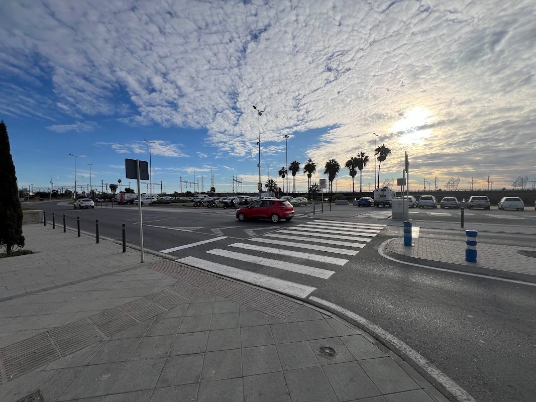 Parking gratuito en Ribera del Río, El Puerto de Santa María en El Puerto de Santa María (Cádiz)