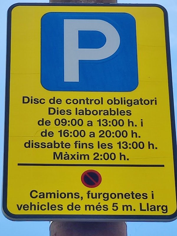 Parking gratuito con disco en Carrer de Ponent, Malgrat de Mar en Malgrat de Mar (Barcelona) — foto 3 de 3