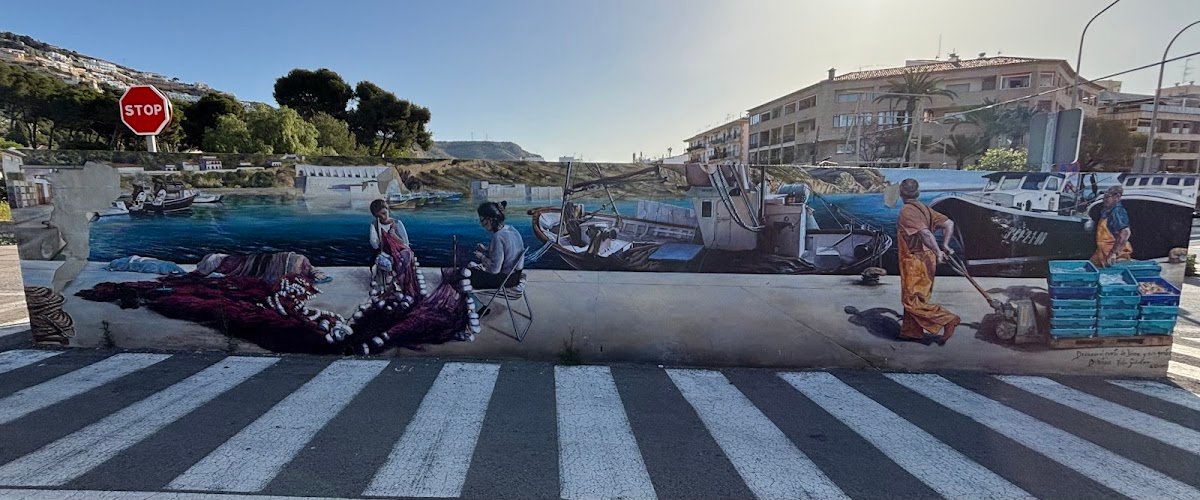Aparcamiento gratuito en Carrer Penàguila en Jávea/Xàbia (Alicante)