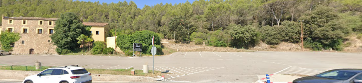 Aparcamiento gratuito en eje del Llobregat en Castellgalí