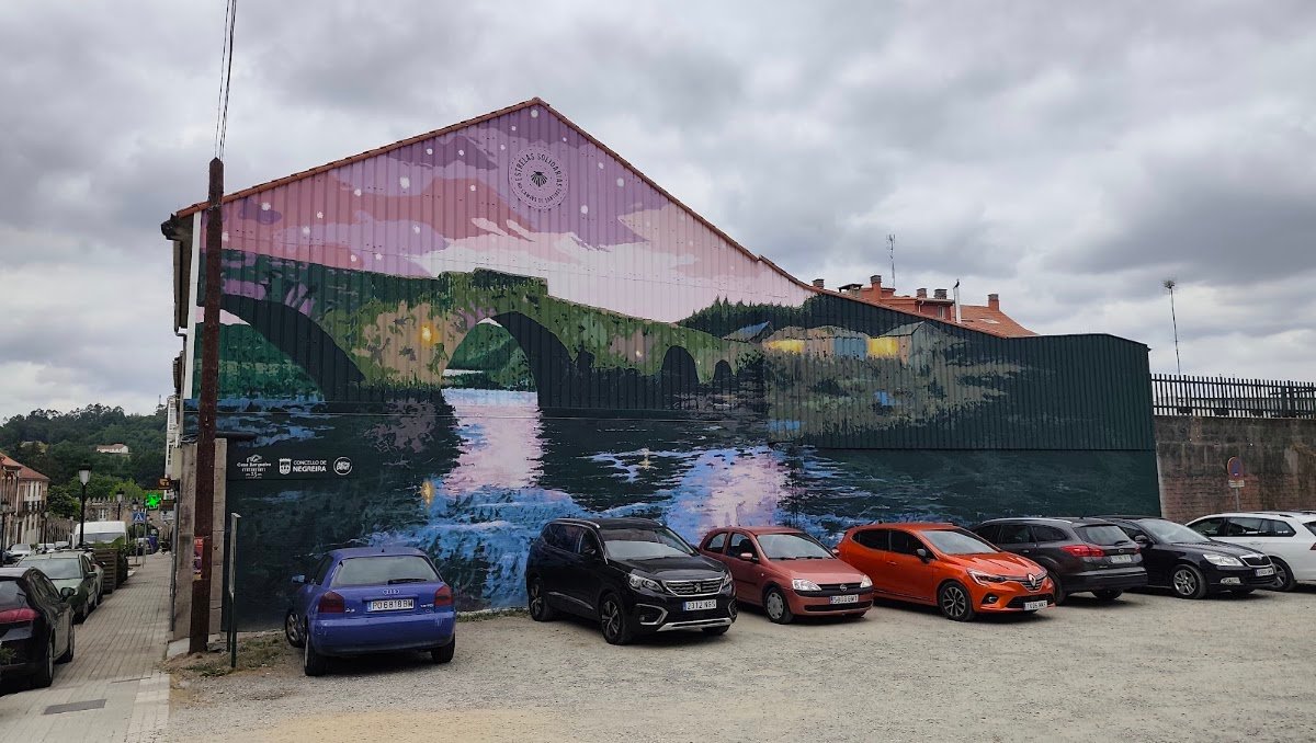 Aparcamiento gratuito en Rúa Ciudad Vicente López en Negreira (A Coruña)