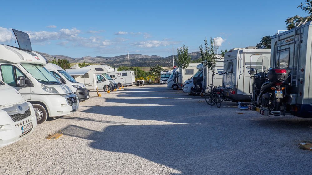 Parking de autocaravanas Ciudad de Ronda en Ronda (Málaga)