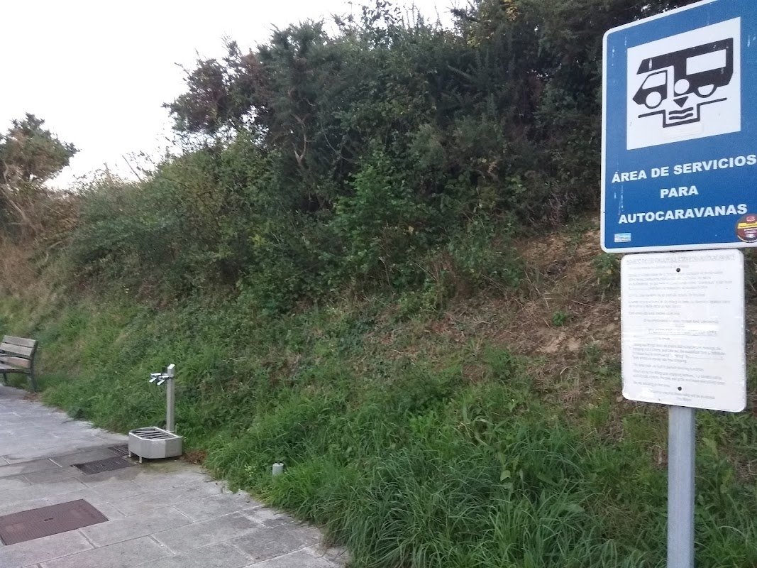 Parking de autocaravanas en Burela (A Mariña, Lugo) en Burela