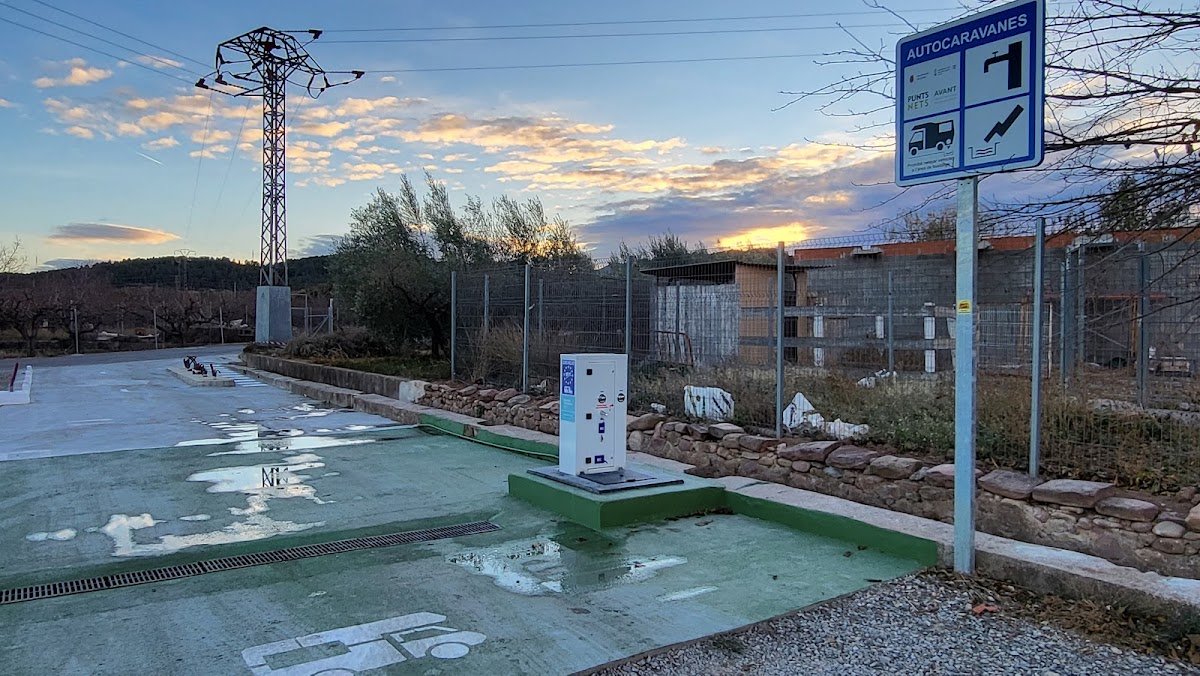 Área de autocaravanas de Geldo, en la Avenida Castellón en Geldo (Castellón)