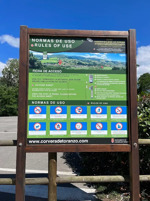 Parking de Ontaneda para autocaravanas, junto al río Pas en Ontaneda (Cantabria) — foto 3 de 4