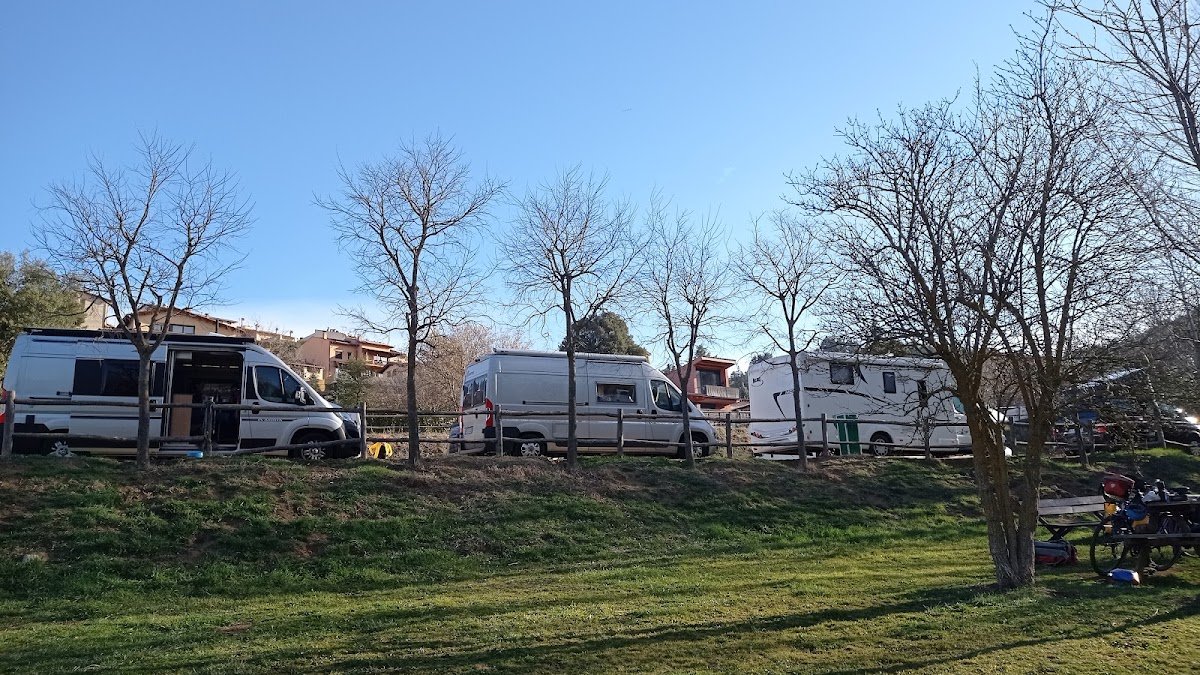 Parking y área de autocaravanas en Viladrau (Girona) en Viladrau (Girona)