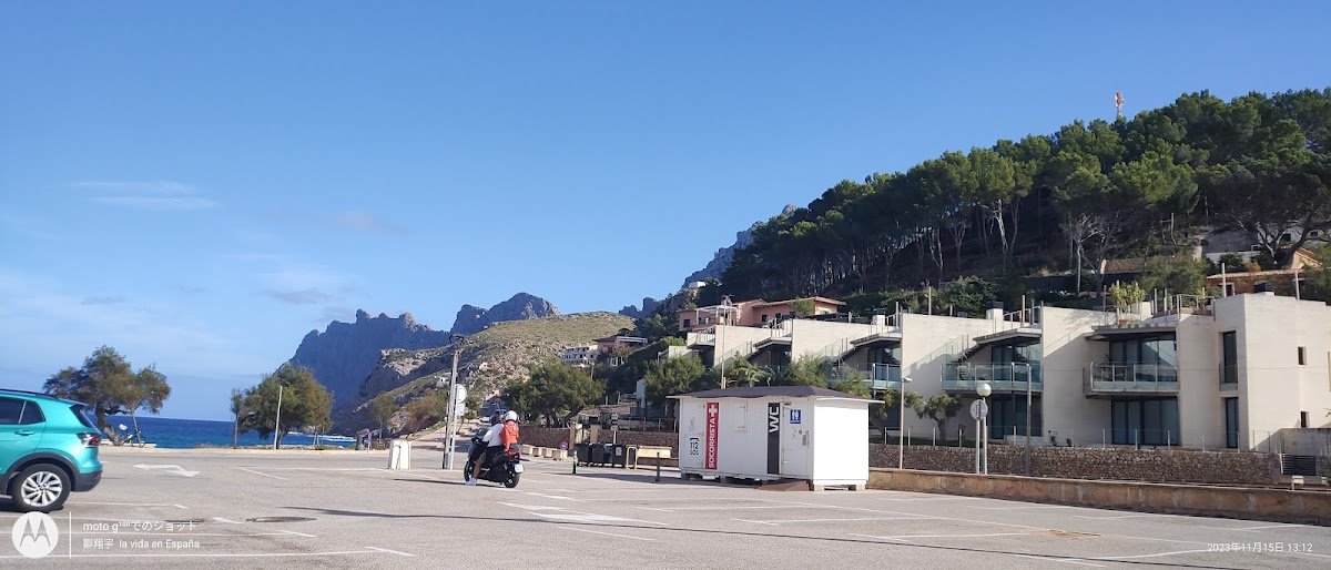 Parking gratuito Cala Sant Vicenç en Pollença (Illes Balears)