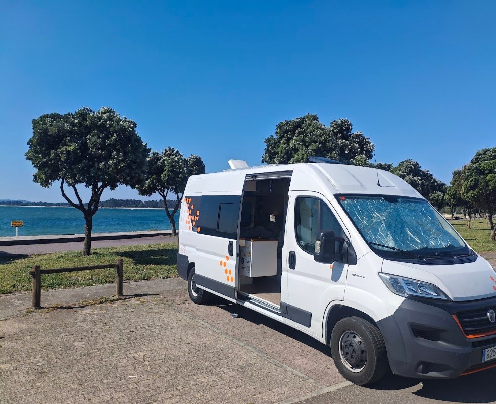 Parking de la playa de O Bao (A Illa de Arousa) en A Illa de Arousa (Pontevedra)