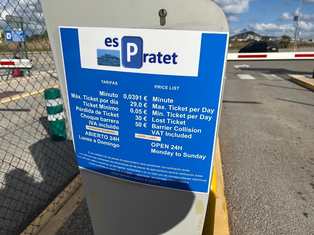 Parking Es Pratet, aparcar en Ibiza ciudad 24 h en Eivissa (Illes Balears) — foto 2 de 4
