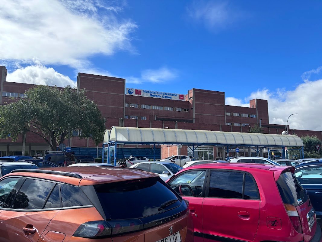 Parking gratuito del Hospital Universitario Severo Ochoa, Leganés en Leganés (Madrid)