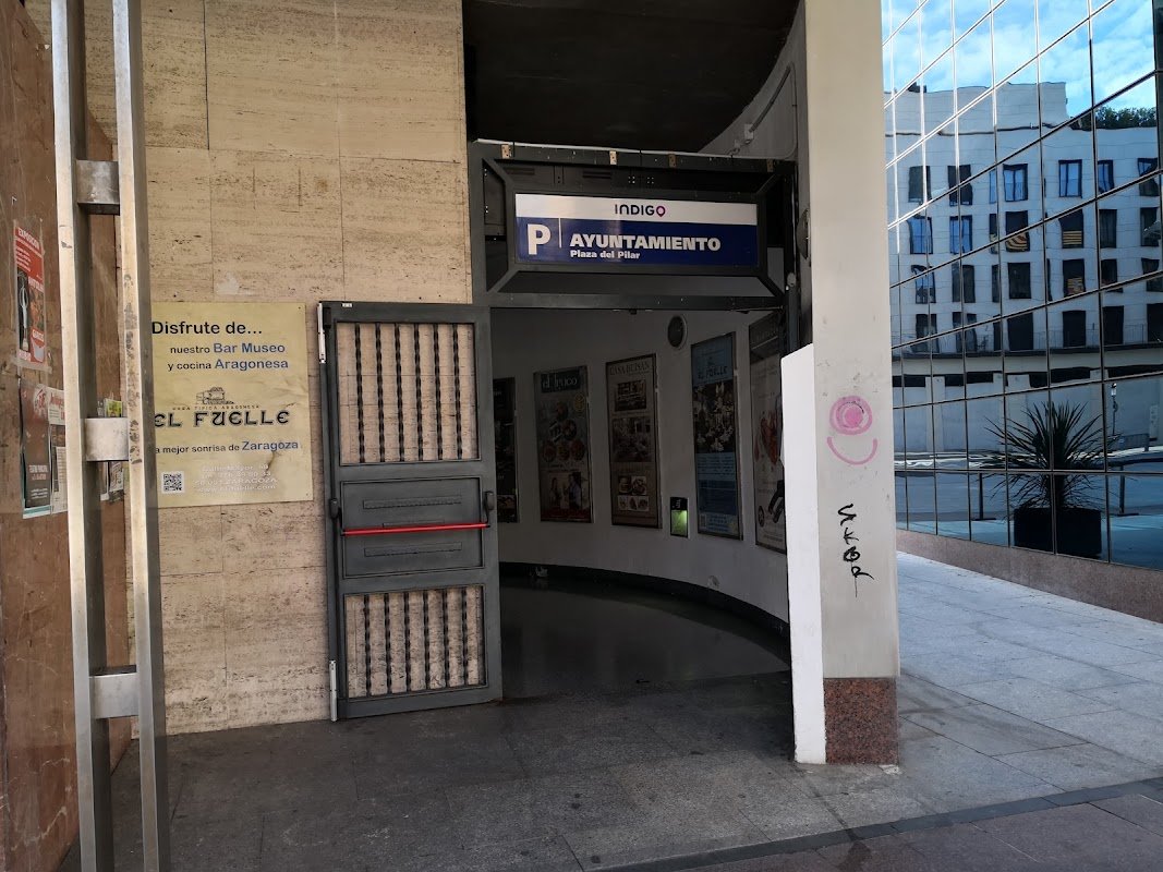 Parking Plaza del Pilar (Indigo) en Zaragoza: gálibo 1,85 m en Zaragoza — foto 3 de 4