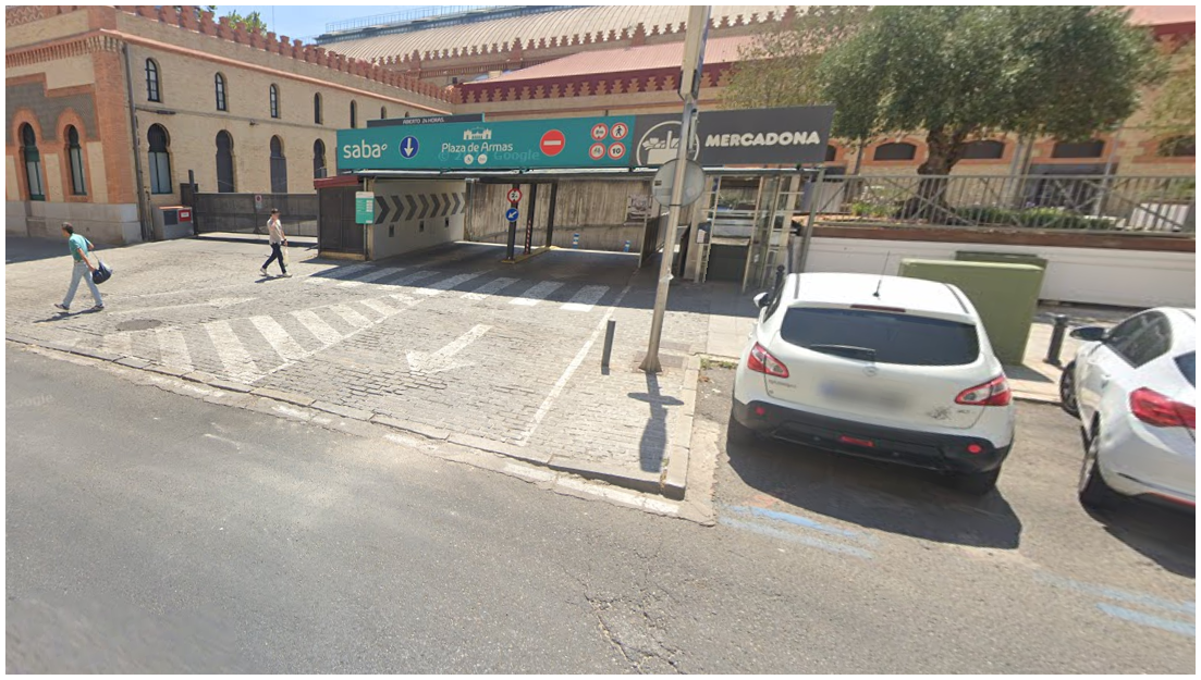 Parking Saba Plaza de Armas, Sevilla: 24h y cubierto en Sevilla