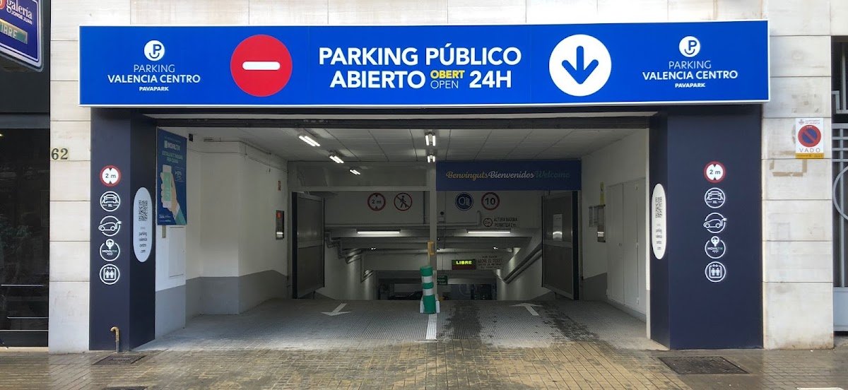 Parking Valencia Centro, en el Eixample de Valencia en Valencia
